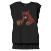 Women's Flowy Muscle Tee With Rolled Cuffs Thumbnail