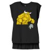 Women's Flowy Muscle Tee With Rolled Cuffs Thumbnail