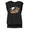 Women's Flowy Muscle Tee With Rolled Cuffs Thumbnail