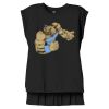 Women's Flowy Muscle Tee With Rolled Cuffs Thumbnail