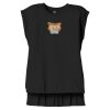 Women's Flowy Muscle Tee With Rolled Cuffs Thumbnail