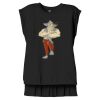 Women's Flowy Muscle Tee With Rolled Cuffs Thumbnail