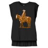 Women's Flowy Muscle Tee With Rolled Cuffs Thumbnail
