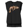 Women's Flowy Muscle Tee With Rolled Cuffs Thumbnail