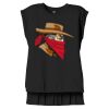 Women's Flowy Muscle Tee With Rolled Cuffs Thumbnail