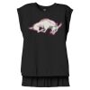 Women's Flowy Muscle Tee With Rolled Cuffs Thumbnail