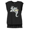 Women's Flowy Muscle Tee With Rolled Cuffs Thumbnail