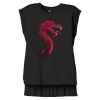 Women's Flowy Muscle Tee With Rolled Cuffs Thumbnail