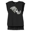 Women's Flowy Muscle Tee With Rolled Cuffs Thumbnail
