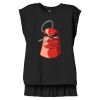Women's Flowy Muscle Tee With Rolled Cuffs Thumbnail