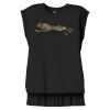 Women's Flowy Muscle Tee With Rolled Cuffs Thumbnail