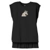 Women's Flowy Muscle Tee With Rolled Cuffs Thumbnail