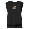 Women's Flowy Muscle Tee With Rolled Cuffs Thumbnail