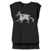 Women's Flowy Muscle Tee With Rolled Cuffs Thumbnail