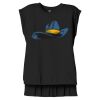 Women's Flowy Muscle Tee With Rolled Cuffs Thumbnail