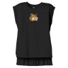 Women's Flowy Muscle Tee With Rolled Cuffs Thumbnail