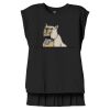 Women's Flowy Muscle Tee With Rolled Cuffs Thumbnail