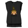 Women's Flowy Muscle Tee With Rolled Cuffs Thumbnail