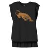 Women's Flowy Muscle Tee With Rolled Cuffs Thumbnail
