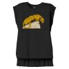 Women's Flowy Muscle Tee With Rolled Cuffs Thumbnail