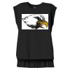 Women's Flowy Muscle Tee With Rolled Cuffs Thumbnail
