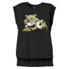 Women's Flowy Muscle Tee With Rolled Cuffs Thumbnail