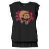 Women's Flowy Muscle Tee With Rolled Cuffs Thumbnail
