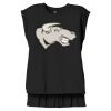 Women's Flowy Muscle Tee With Rolled Cuffs Thumbnail