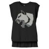 Women's Flowy Muscle Tee With Rolled Cuffs Thumbnail