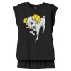 Women's Flowy Muscle Tee With Rolled Cuffs Thumbnail
