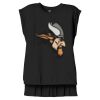 Women's Flowy Muscle Tee With Rolled Cuffs Thumbnail