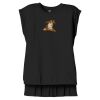 Women's Flowy Muscle Tee With Rolled Cuffs Thumbnail