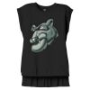 Women's Flowy Muscle Tee With Rolled Cuffs Thumbnail