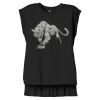 Women's Flowy Muscle Tee With Rolled Cuffs Thumbnail