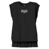 Women's Flowy Muscle Tee With Rolled Cuffs Thumbnail
