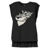 Women's Flowy Muscle Tee With Rolled Cuffs Thumbnail