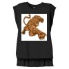 Women's Flowy Muscle Tee With Rolled Cuffs Thumbnail