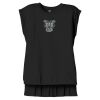 Women's Flowy Muscle Tee With Rolled Cuffs Thumbnail