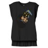 Women's Flowy Muscle Tee With Rolled Cuffs Thumbnail