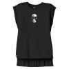 Women's Flowy Muscle Tee With Rolled Cuffs Thumbnail