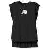 Women's Flowy Muscle Tee With Rolled Cuffs Thumbnail