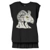 Women's Flowy Muscle Tee With Rolled Cuffs Thumbnail