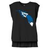 Women's Flowy Muscle Tee With Rolled Cuffs Thumbnail