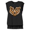 Women's Flowy Muscle Tee With Rolled Cuffs Thumbnail