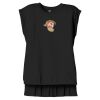 Women's Flowy Muscle Tee With Rolled Cuffs Thumbnail