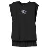 Women's Flowy Muscle Tee With Rolled Cuffs Thumbnail