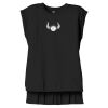 Women's Flowy Muscle Tee With Rolled Cuffs Thumbnail