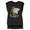 Women's Flowy Muscle Tee With Rolled Cuffs Thumbnail