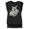 Women's Flowy Muscle Tee With Rolled Cuffs Thumbnail