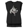 Women's Flowy Muscle Tee With Rolled Cuffs Thumbnail